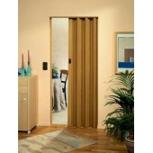 The Eurostar Folding Door - Light Oak Wood Effect