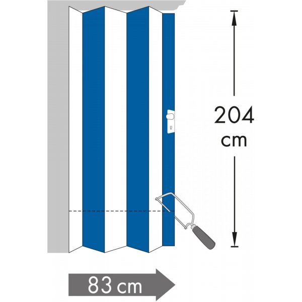 Rapido Internal Folding Door 830mm Beech Wood Effect